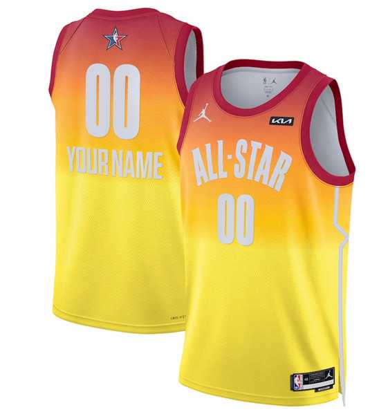 Men & Youth Customized 2023 All-Star Active Player Orange Game Swingman Stitched Jersey